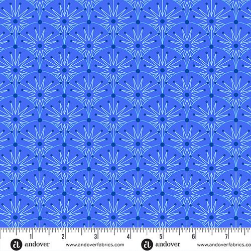 Century Prints Deco Frost Winter Clamshells Glacier Blue CS-1111-B