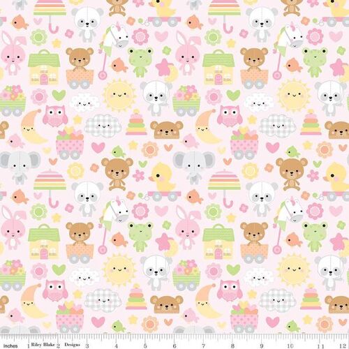 Bundle of Joy Baby Animals Main C15290-PINK