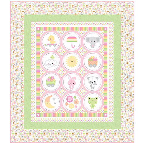 Bundle of Joy Baby Animals  Quilt Panel Kit