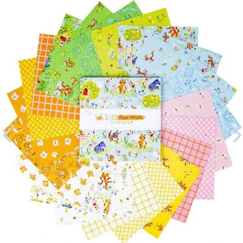 100 Aker Woods Winni Pooh 10" Stacker Fabric Squares C15170-42-10