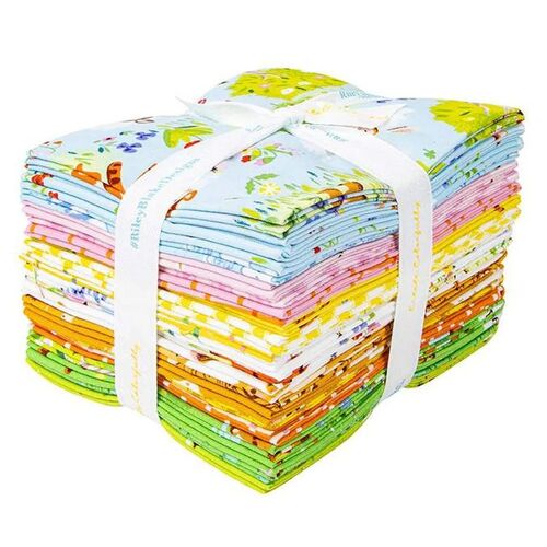 100 Aker Woods Winni Pooh Fat Quarter Fabric Bundle