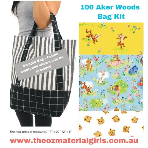 100 Aker Woods Winnie & Friends Grocery / Library / Handbag KIT 