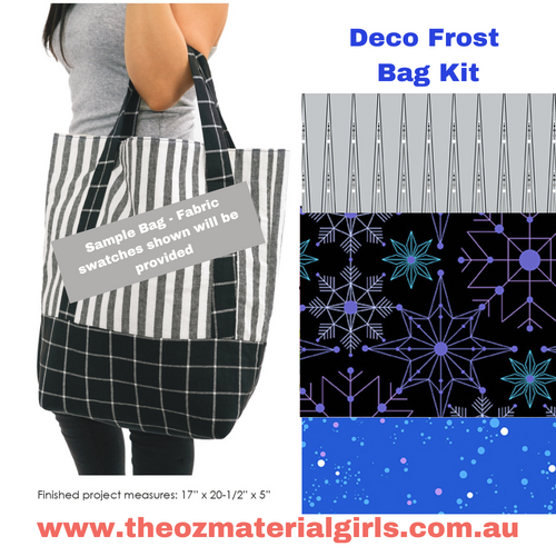 Deco Frost Nappy Bag/ Grocery / Library Fabric KIT