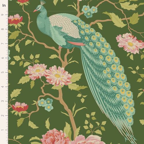 Fabric Remnant- Tilda Chic Escape Peacock  50cm