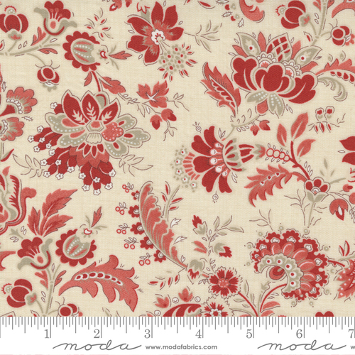 Fabric Remnant-Moda Bonheur De Jour Lavigne Floral 92cm