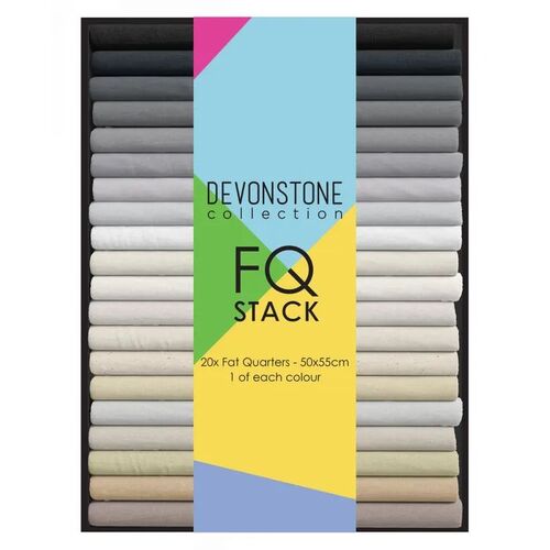 Devonstone Fat Quarter Stack Solids Neutrals DVFQ0002