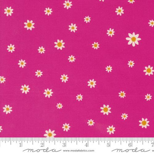 Moda Maeve Daisy Dot Floral Poppy Pink 11938 20