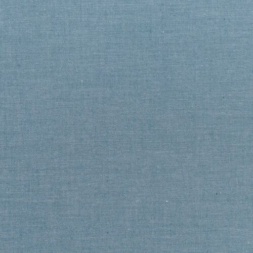 Fabric Remnant-Tilda Chambray Textured Solid Petrol 55cm