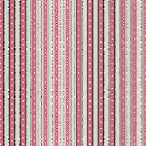 Fabric Remnant -Rue Floriane Diamond Stripe 91cm