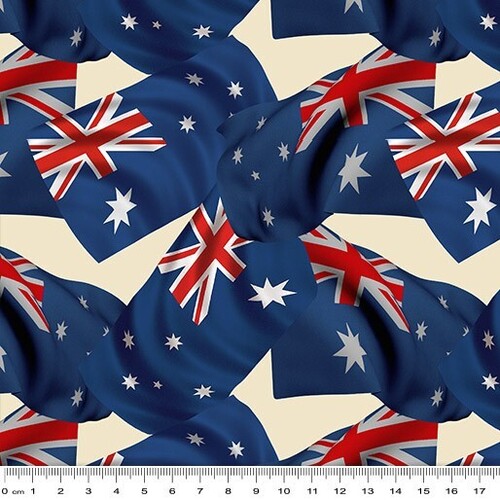 Fabric Remnant - Women’s Wartime Service Australian Flag 75cm