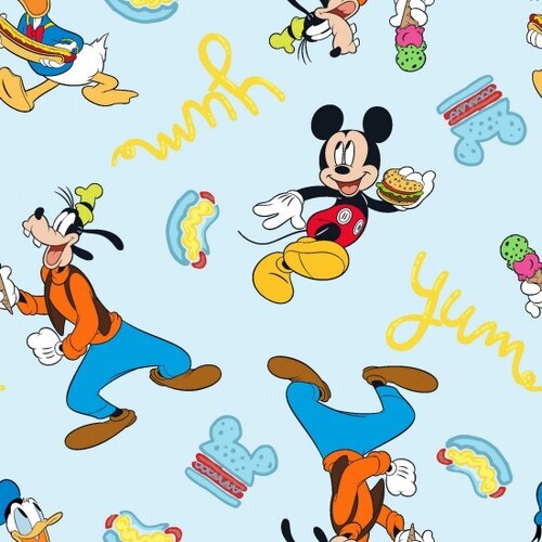 Fabric Remnant -Licensed Disney Mickey Mouse & Friends 54cm