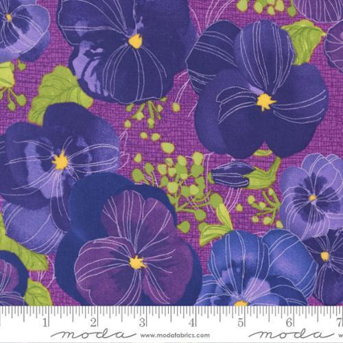 Fabric Remnant -Moda Pansy's Posies Main Floral 90cm