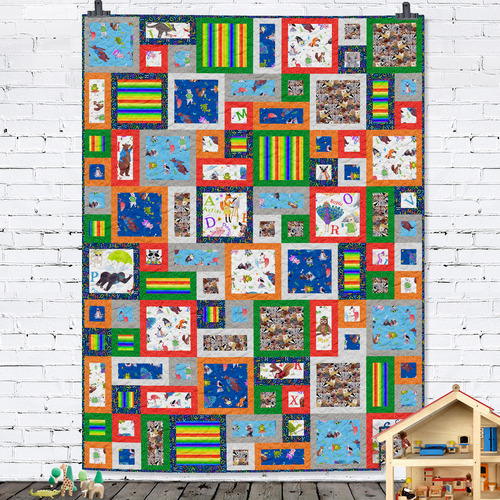 Animal Kingdom I Spy Novelty All About Me Quilt Kit