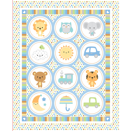 Special Delivery Baby Animals 36" Quilt Panel C15285