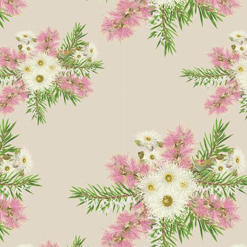 Fabric Remnant-Summer Florals Wildflowers 76cm