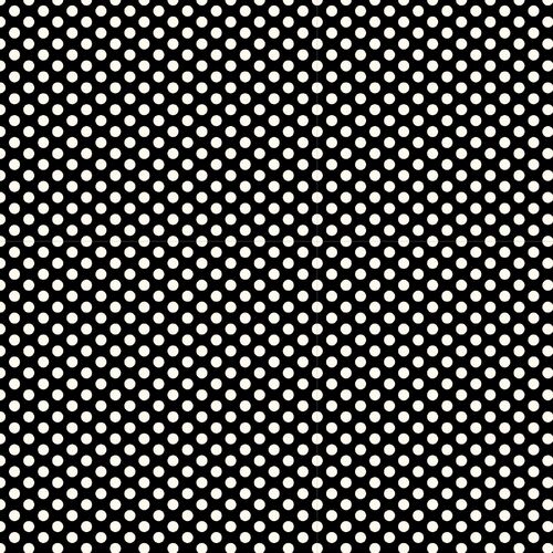 Fabric Remnant -Devonstone Polked Polka Dots Black 57cm