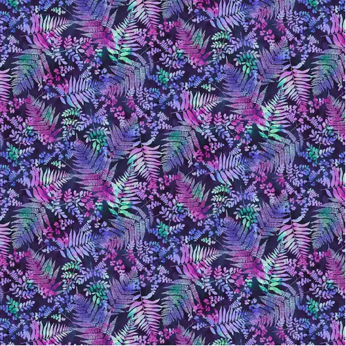 Fairytale Forest Ferns Tonal Purple Pink 3015-77