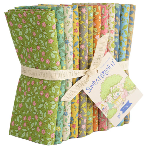 Tilda Sunday Brunch Tipsy Floral Blenders FQ Fat Quarter Bundle