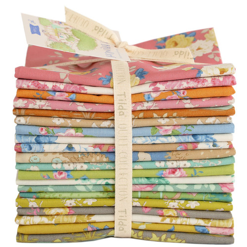 Tilda Sunday Brunch Floral FQ Fat Quarter Fabric Bundle 