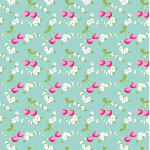 Super Sale Tanya Whelan Picnic Cherries Aqua TW16