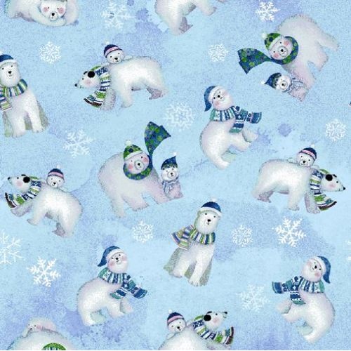 Super Sale Snowville Polar Bears Light Blue Y3278-29 