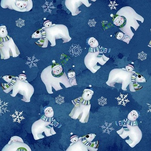 Super Sale Snowville Polar Bears Light Navy Y3278-93