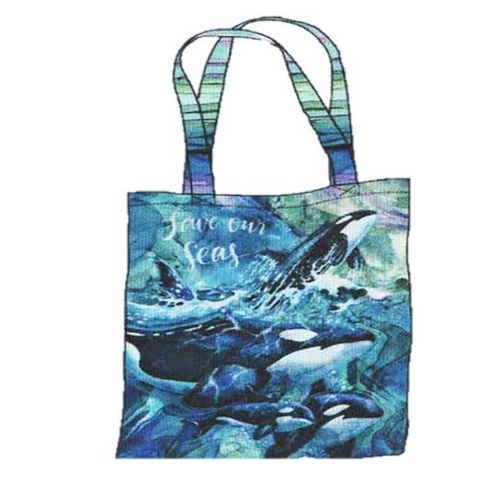 Super Sale  Whale Song Eco Tote Bag DIY Panel DP24990-44 