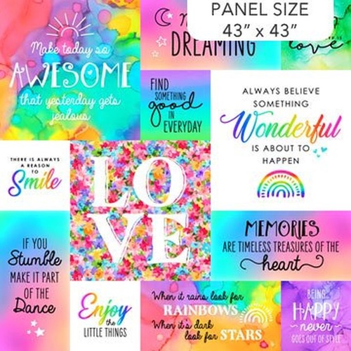 Super Sale Inspired Words Sayings 43" Panel DP26690-10 