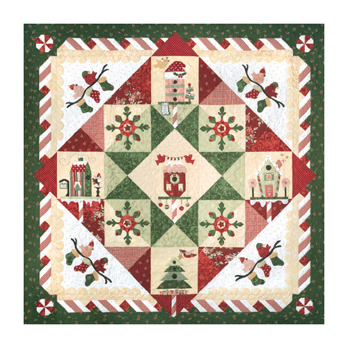 Peppermint Place Quilt Pattern Set of 6 PLUS Accessory & Button Pack