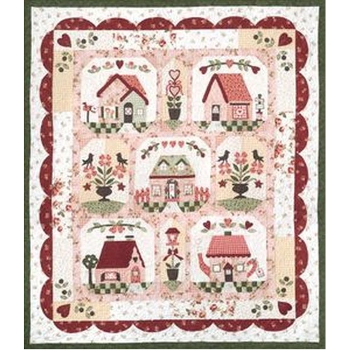 Peppermint Place Quilt Pattern Set of 7 PLUS Accessory & Button Pack