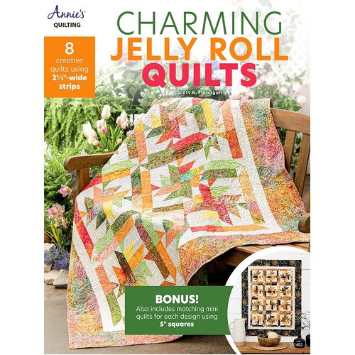  Charming Jelly Roll Quilts Pattern Book