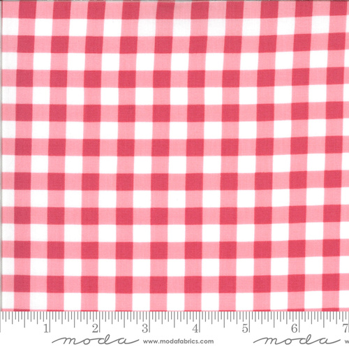 Fabric Remnant-Moda Sophie Gingham Rosey 96cm