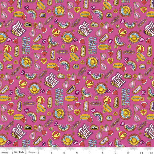 Fabric Remnant-Licensed Malibu Barbie™ Icons 49cm