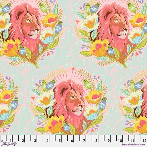 Fabric Remnant -Tula Pink Everglow Lion Good Hair Day 39cm