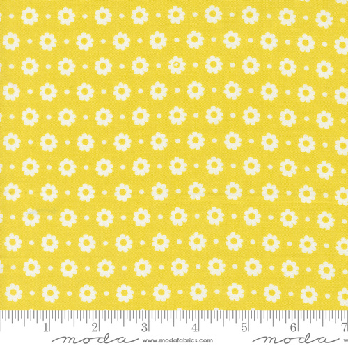 Moda Laguna Sunrise Petal Florals Dot Citrine 37683 20