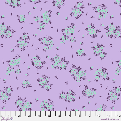 Tula Pink True Colors What a Ditz Floral PWTP253.Viola