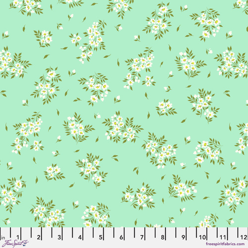 Tula Pink True Colors What a Ditz Floral PWTP253.Spearmint