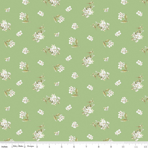 Peter Rabbit & Friends Jasmine Floral C15864 Green