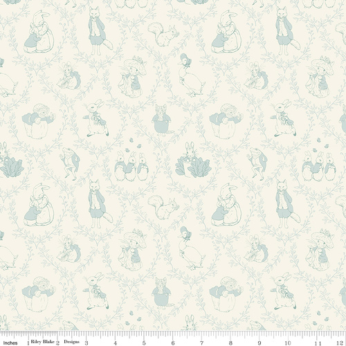 Peter Rabbit & Friends Toile C15863 Cloud