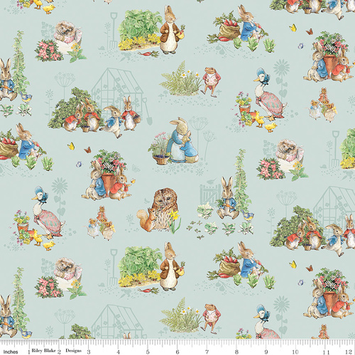 Peter Rabbit & Friends Beatrix Potter Characters C15861 Blue