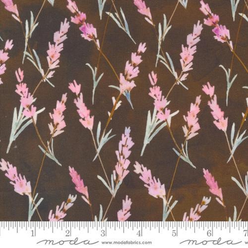 Fabric Remnant -	Moda Blooming Lovely Lavender Floral 50cm