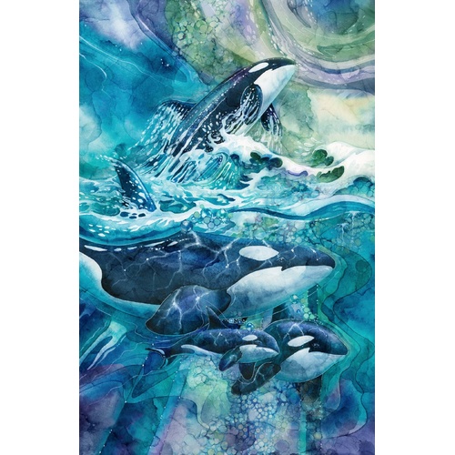 Super Sale  Whale Song Whales 28" Panel DP24980-44 