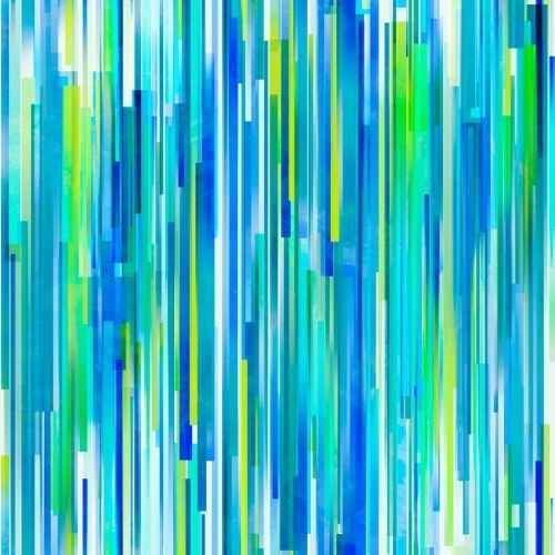 Fabric Remnant -Moda Gradients Parfait Neon Streaks Stripe 63cm