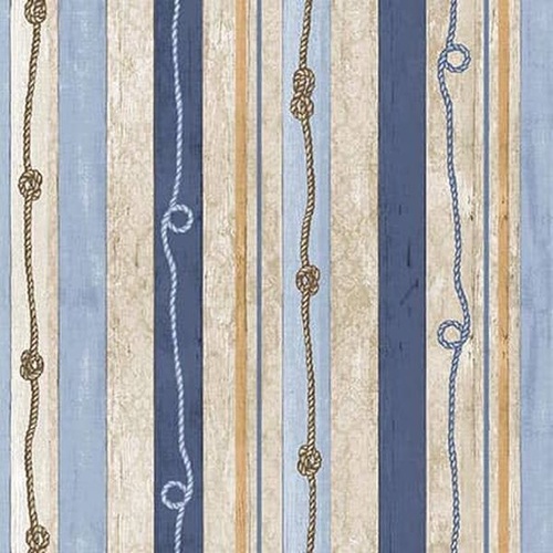 Cobalt Seas Ocean Rope Stripe Multi 1368-17 